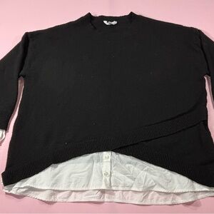 Time and Tru Black Sweater. Size XXL. Layered Look. NWOT. Excellent condition.
